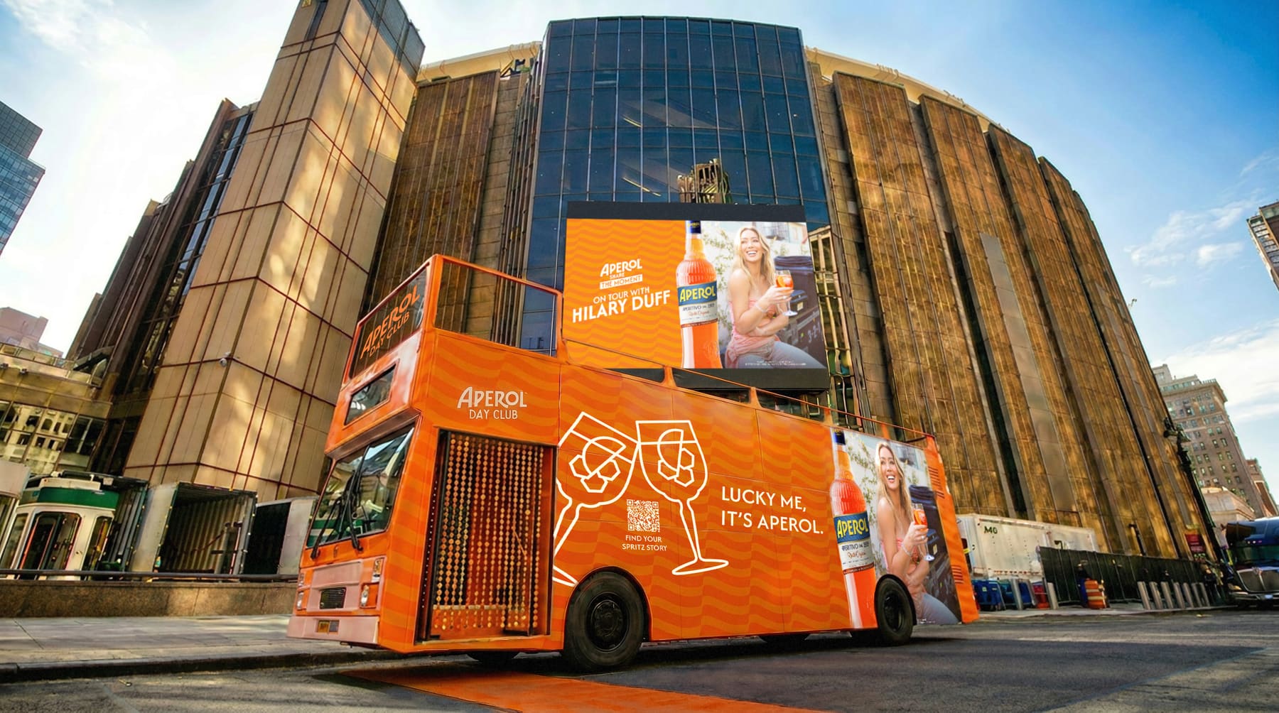 Hilary Duff × Aperol Tour Bus